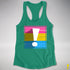 Pansexual Pride Flag Exclamation Point Racerback Tank